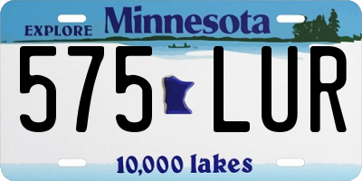 MN license plate 575LUR