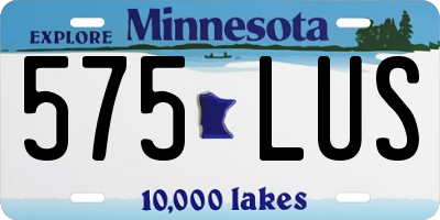 MN license plate 575LUS