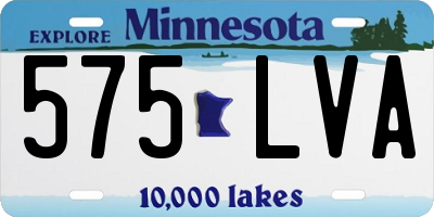 MN license plate 575LVA