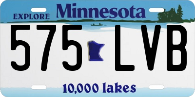 MN license plate 575LVB