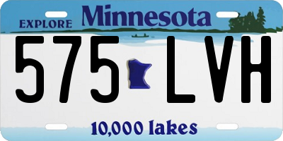 MN license plate 575LVH