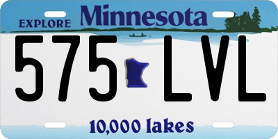 MN license plate 575LVL