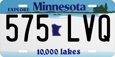 MN license plate 575LVQ