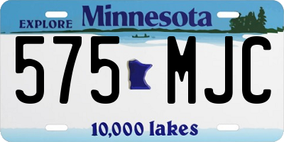 MN license plate 575MJC