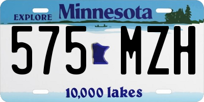 MN license plate 575MZH