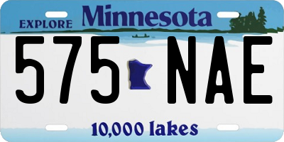 MN license plate 575NAE