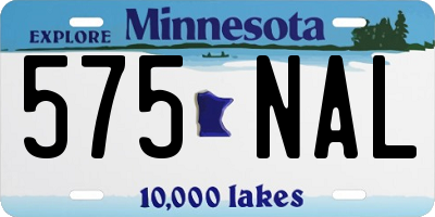 MN license plate 575NAL