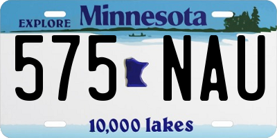 MN license plate 575NAU