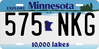 MN license plate 575NKG
