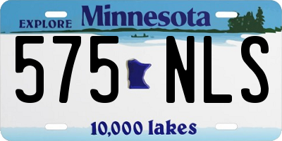 MN license plate 575NLS