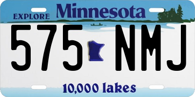 MN license plate 575NMJ