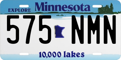MN license plate 575NMN