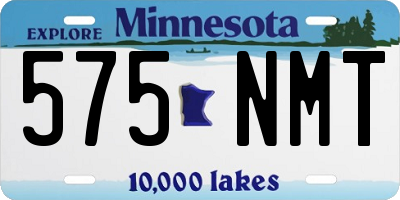 MN license plate 575NMT