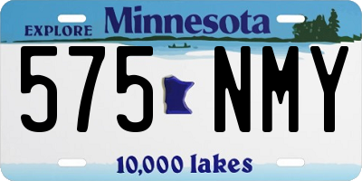 MN license plate 575NMY