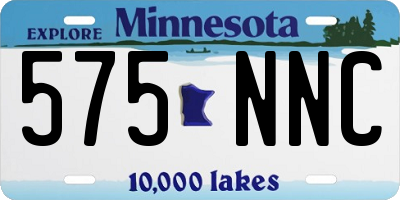 MN license plate 575NNC
