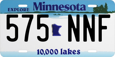 MN license plate 575NNF