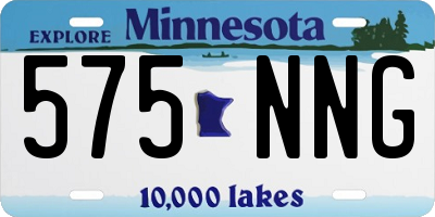 MN license plate 575NNG
