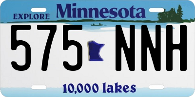 MN license plate 575NNH