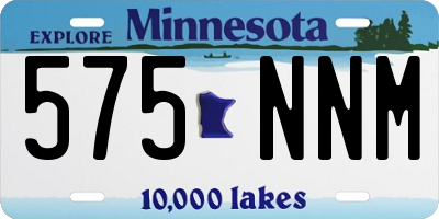 MN license plate 575NNM