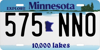 MN license plate 575NNO