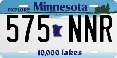 MN license plate 575NNR