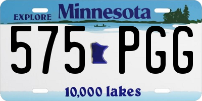 MN license plate 575PGG