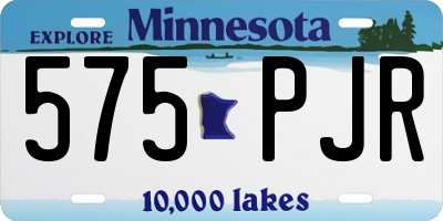 MN license plate 575PJR