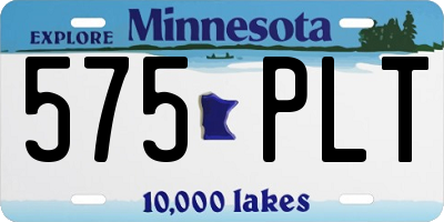 MN license plate 575PLT