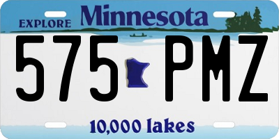 MN license plate 575PMZ
