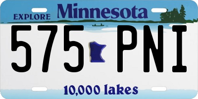 MN license plate 575PNI