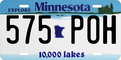 MN license plate 575POH