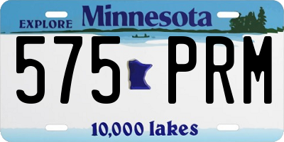 MN license plate 575PRM