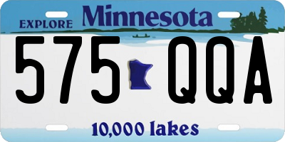 MN license plate 575QQA