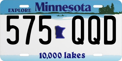 MN license plate 575QQD