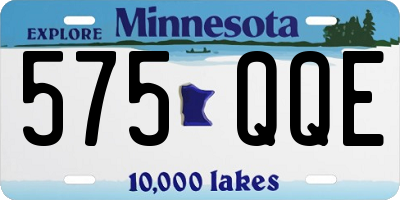 MN license plate 575QQE
