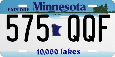 MN license plate 575QQF