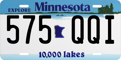 MN license plate 575QQI