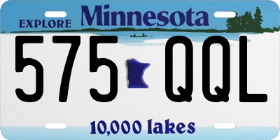 MN license plate 575QQL