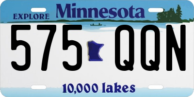 MN license plate 575QQN
