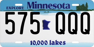 MN license plate 575QQQ