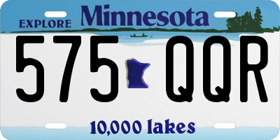 MN license plate 575QQR
