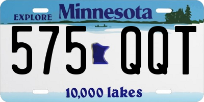 MN license plate 575QQT
