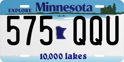 MN license plate 575QQU