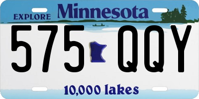 MN license plate 575QQY