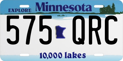 MN license plate 575QRC
