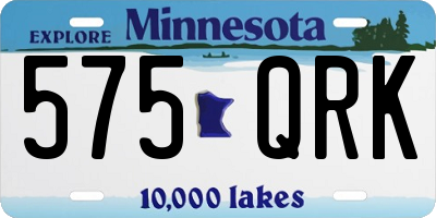 MN license plate 575QRK