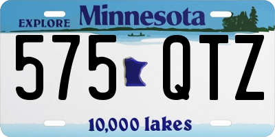 MN license plate 575QTZ