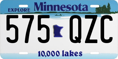 MN license plate 575QZC