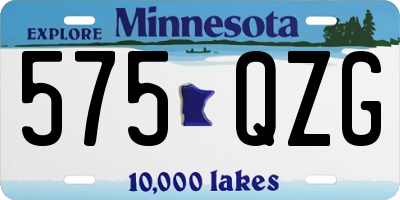 MN license plate 575QZG