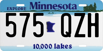 MN license plate 575QZH